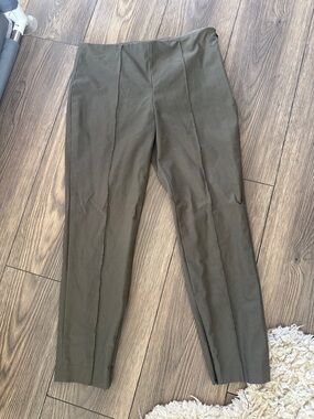 Theory Olive-Tone Trousers cigarette style pants size 4